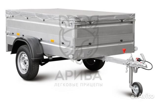 Прицеп легковой с тентом 60 см и надставными борта
