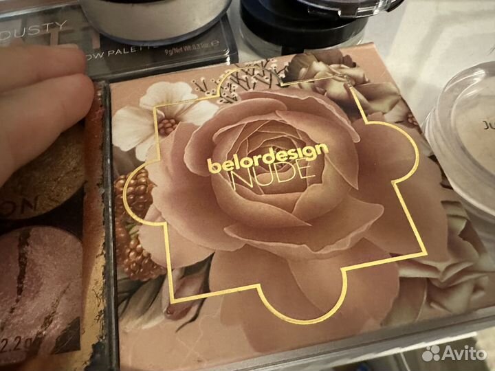 Косметика тени румяна хайлайтер клмплект