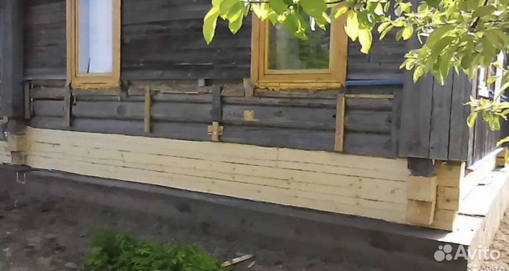 Подъём домов, ремонт фундаментов, замена венцов