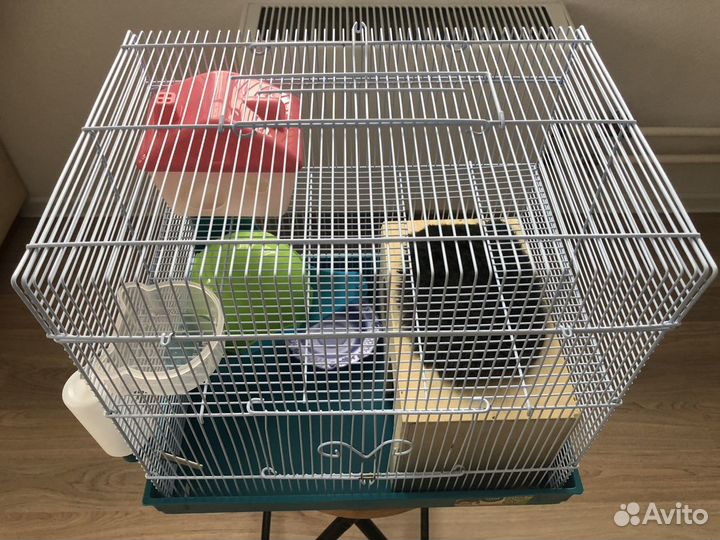 Клетка для грызунов Triol 2-х этажная, корм