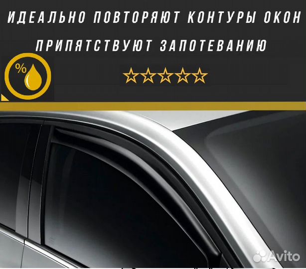 Дефлекторы окон (ветровики) на Renault Duster