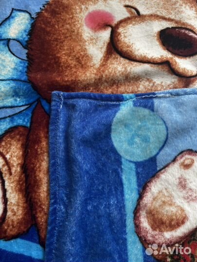 Плед детский плюшевый