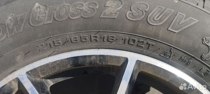 R16 Cordiant Snow Cross 2 215/65, PCD 5x114.3 DIA 114.3