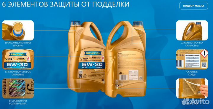 Моторное масло ravenol SSV Fuel Economy 0W-30 1L