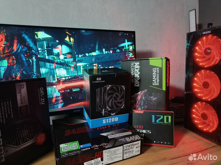 Игровой пк Ryzen 5500 + RX5700xt