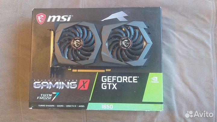 Видеокарта MSI GeForce GTX 1650 Gaming X