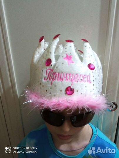 Карнавальные шапки принц и принцесса