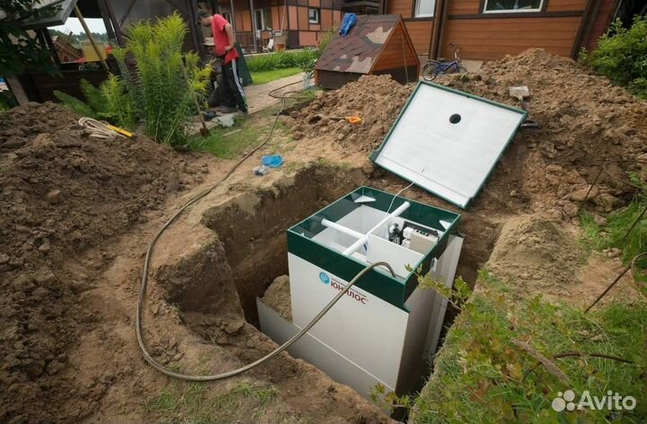 Септик из бетонных колец под ключ