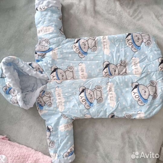 Конверт на выписку для мальчика весна осень