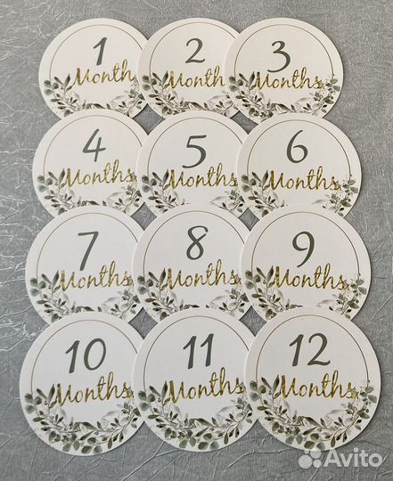 Карточки для фотосессии малыша