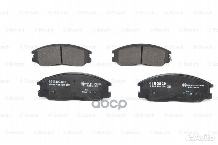 Колодки тормозные дисковые перед 0986424729