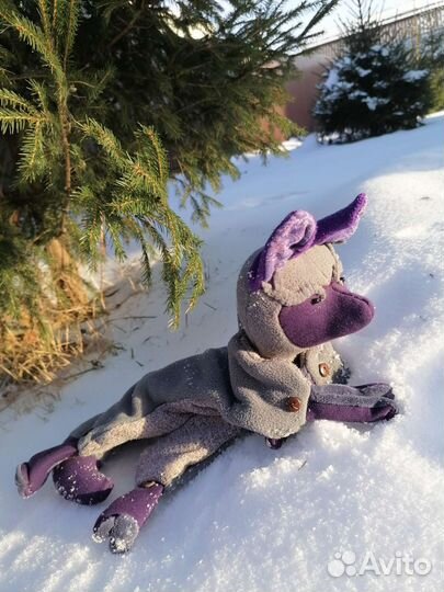 Игрушка волчонок, авторская игрушка