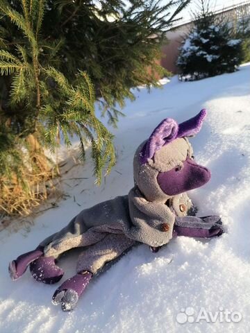 Игрушка волчонок, авторская игрушка