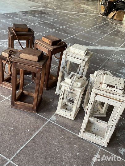 Подсвечник декоративный деревянный