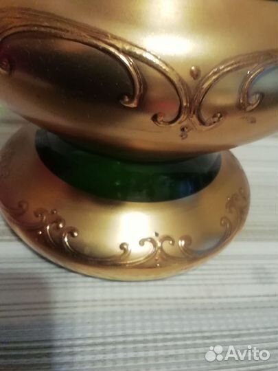 Ваза цветное стекло Богемия