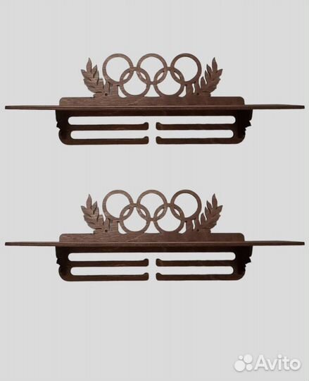 Медальница с полкой, держатель для медалей