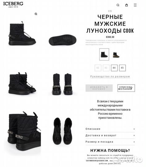 Мужские луноходы Iceberg