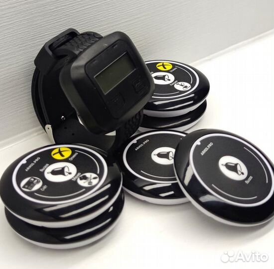 Кнопка вызова официанта, персонала с часами Эконом