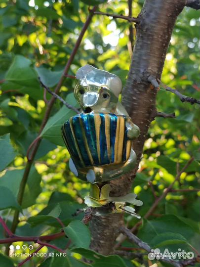 Ёлочная игрушка СССР. Медведь