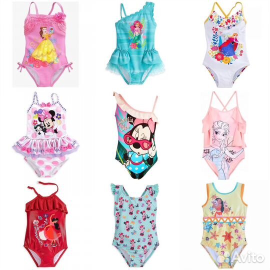 Купальник Дисней, Русалочка, Минни Маус, Моана