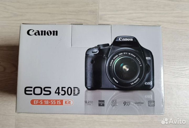 Зеркальный фотоаппарат Canon 450d kit