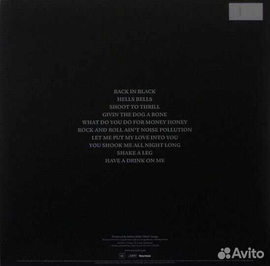 Винил пластинка AC/DC 