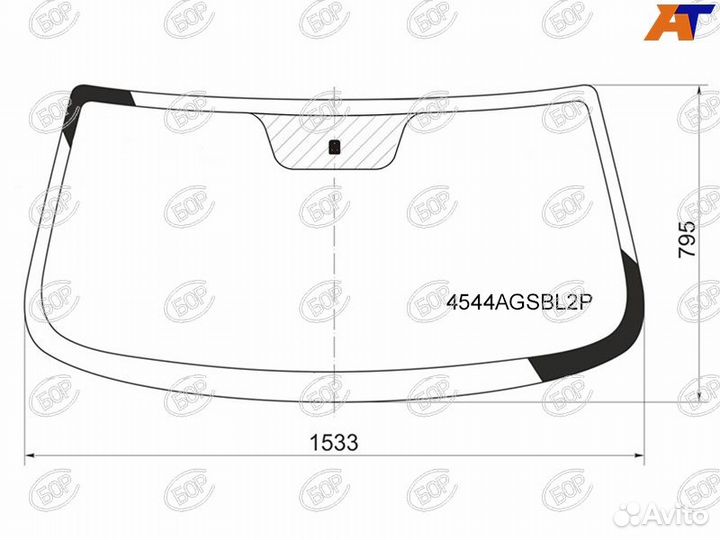 Стекло лобовое (оригинал) chevrolet niva