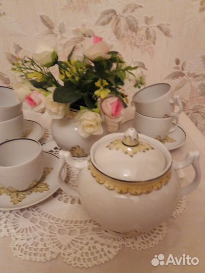 Винтажный сервиз Вербилки 