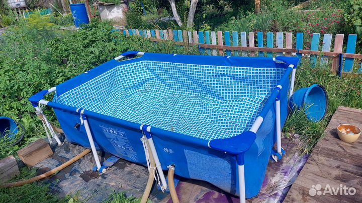Каркасный бассейн прямоугольный бу