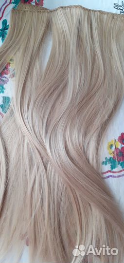 Волосы на заколках искусственные