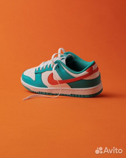 Кроссовки Nike Dunk Low Retro Miami Dolphins