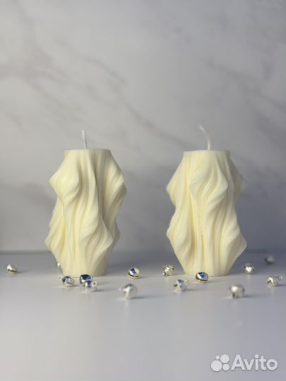 Интерьерные ароматические свечи ручной работы