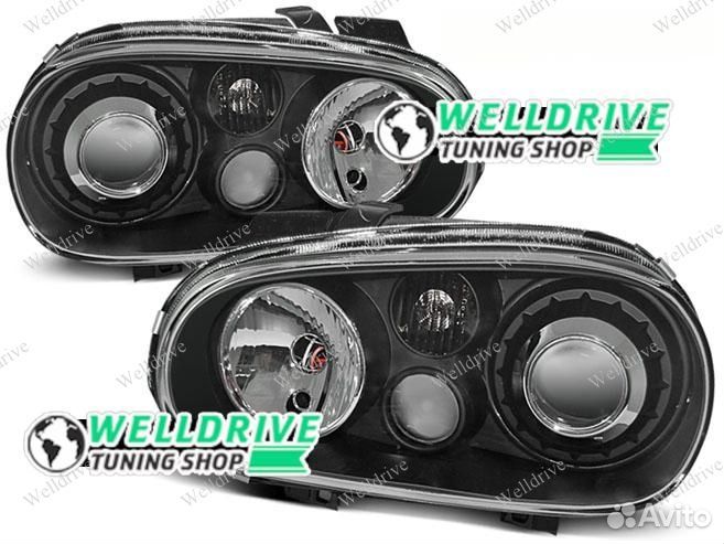 Фары VW Golf 4 97-03 Sport галоген черные