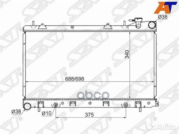 Радиатор Subaru Forester 97-02 / Impreza 00-07