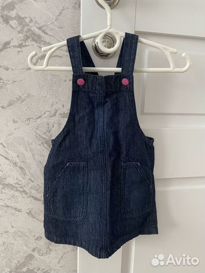 Джинсовый комбинезон для девочки 74 80