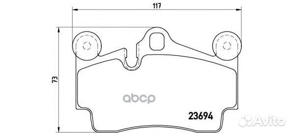 Колодки тормозные P85070 P85070 Brembo