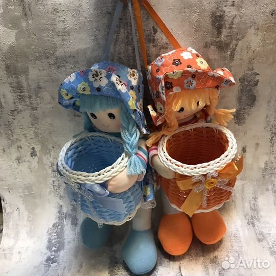 Кукла кашпо игольница