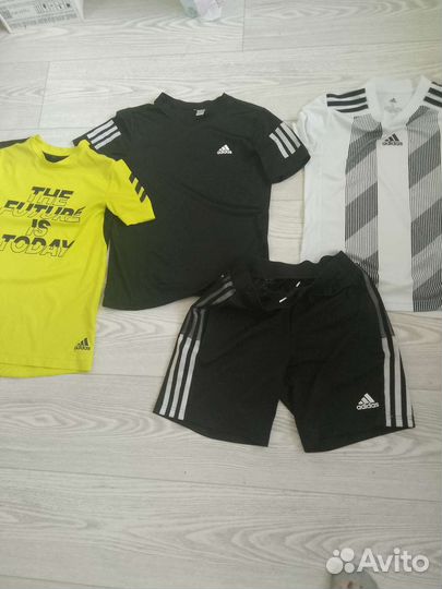 3футболки adidas140-146-шорты 152 adidas оригинал