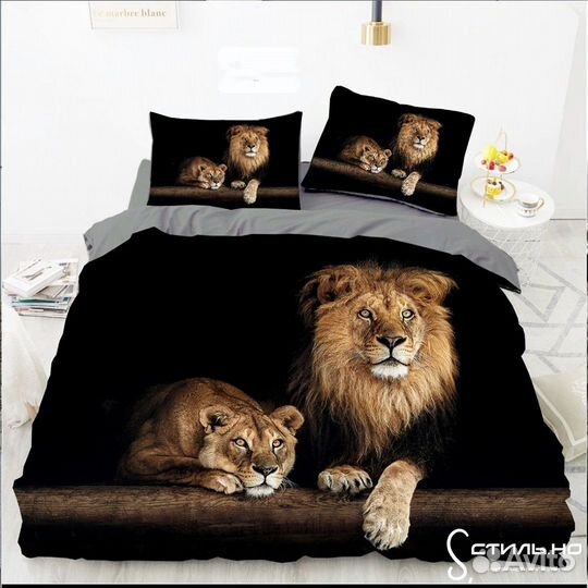 Постельное белье с 3D принтом 2-спальное
