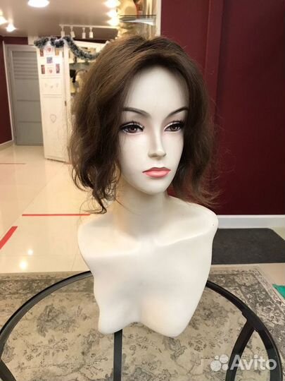 Накладка из натуральных волнистых волос (30см)