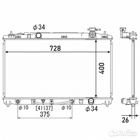 Радиатор toyota camry 06 TO-0213-26-K (GSP)