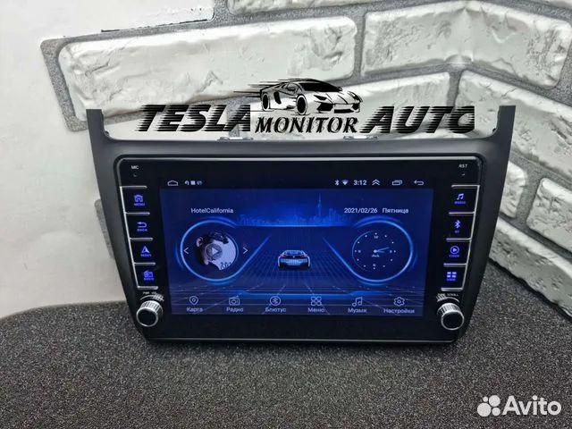 Магнитола на Volkswagen Polo 9 дюймов android 10