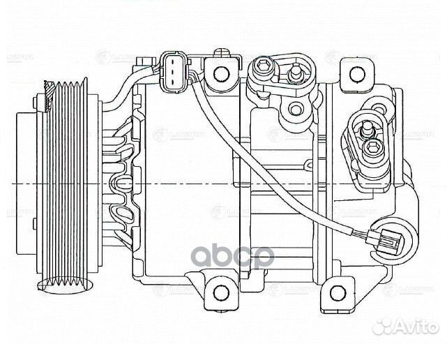 Компрессор кондиц. lcac 08S5 luzar