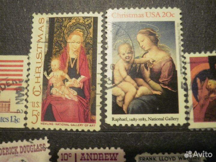 USA Две Рождественские марки набор США 36 марок