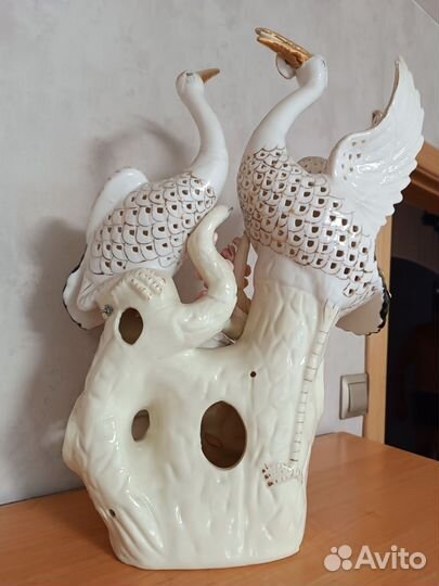 Фарфоровая статуэтка-светильник СССР 