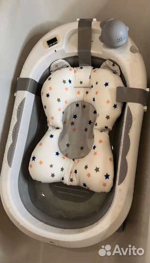 Детская складная ванночка новая с термометром