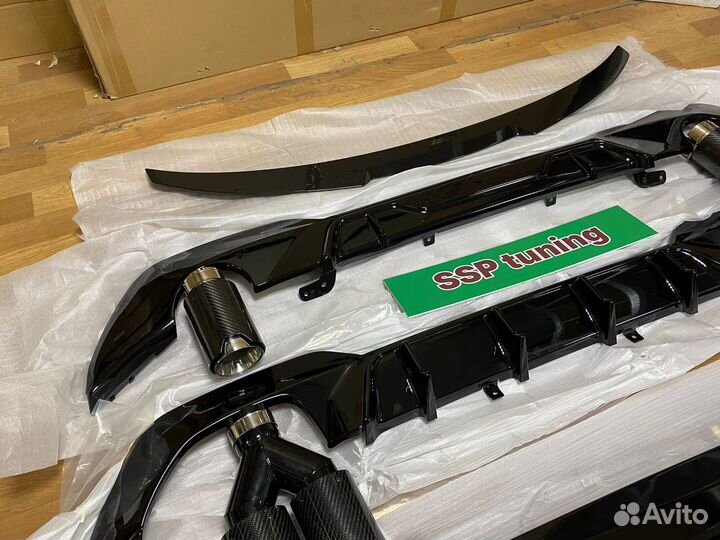 Сет на BMW G20 насадки/диффузор/спойлер