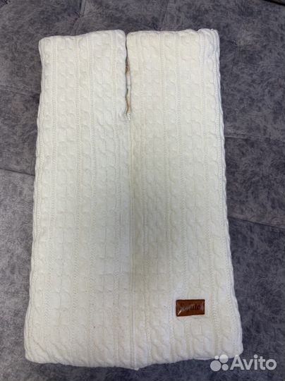 Вязаный конверт в коляску sofuto