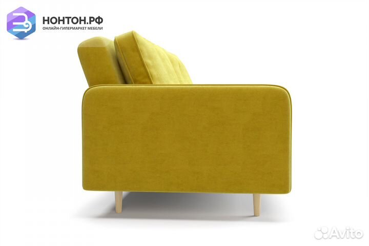 Диван книжка Эстет горчичный