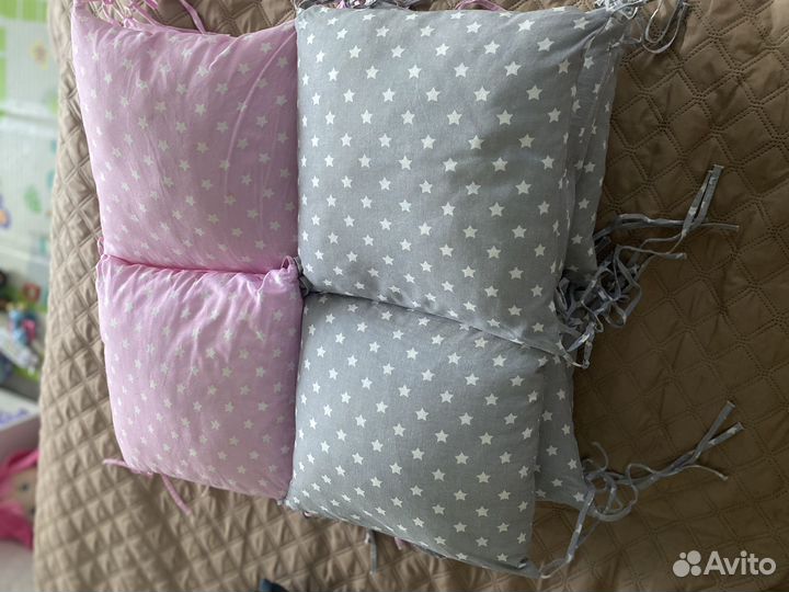 Бортики подушки в детскую кроватку